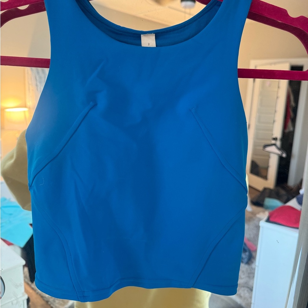 Lululemon Cropped Tank with built in bra